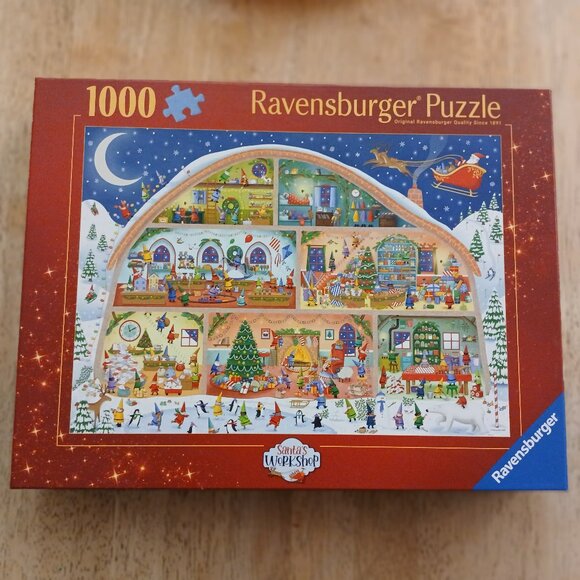 Ravensburger Santa's Workshop Jigsaw Puzzle, 1000 Pieces - Picture 1 of 4